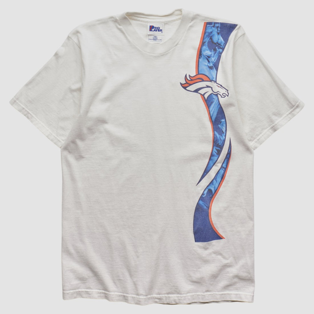 Denver Broncos Pro Player 90s T-shirt - White Vintage - Fanatics