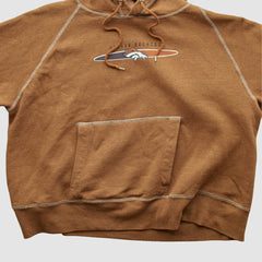 Denver Broncos NFL 2000s Hooded Pullover Sweatshirt - Tan Vintage - Fanatics