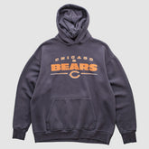 Chicago Bears NFL 2000s Hooded Pullover Sweatshirt - Charcoal Vintage - Fanatics