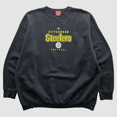 Pittsburgh Steelers NFL 2000s Pullover Sweatshirt - Black Vintage - Fanatics