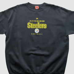 Pittsburgh Steelers NFL 2000s Pullover Sweatshirt - Black Vintage - Fanatics