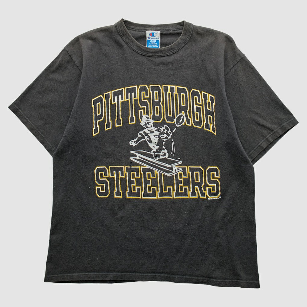 Pittsburgh Steelers Champion 1994 T-shirt - Black Vintage - Fanatics