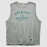 Miami Dolphins Champion 2000s Tank - Heather Gray Vintage - Fanatics