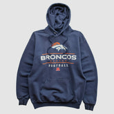 Denver Broncos NFL 2000s Hooded Pullover Sweatshirt - Navy Vintage - Fanatics