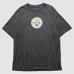 Pittsburgh Steelers Reebok 2000s T-shirt - Charcoal Vintage - Fanatics