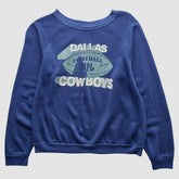 Dallas Cowboys 80s Pullover Sweatshirt - Blue Vintage - Fanatics