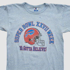 Buffalo Bills Champion 1993 T-shirt - Heather Gray Vintage - Fanatics