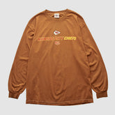 Kansas City Chiefs NFL 2000s Long Sleeve T-shirt - Brown Vintage - Fanatics