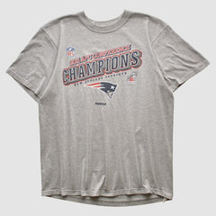 New England Patriots Reebok 2011 T-shirt - Heather Gray Vintage - Fanatics