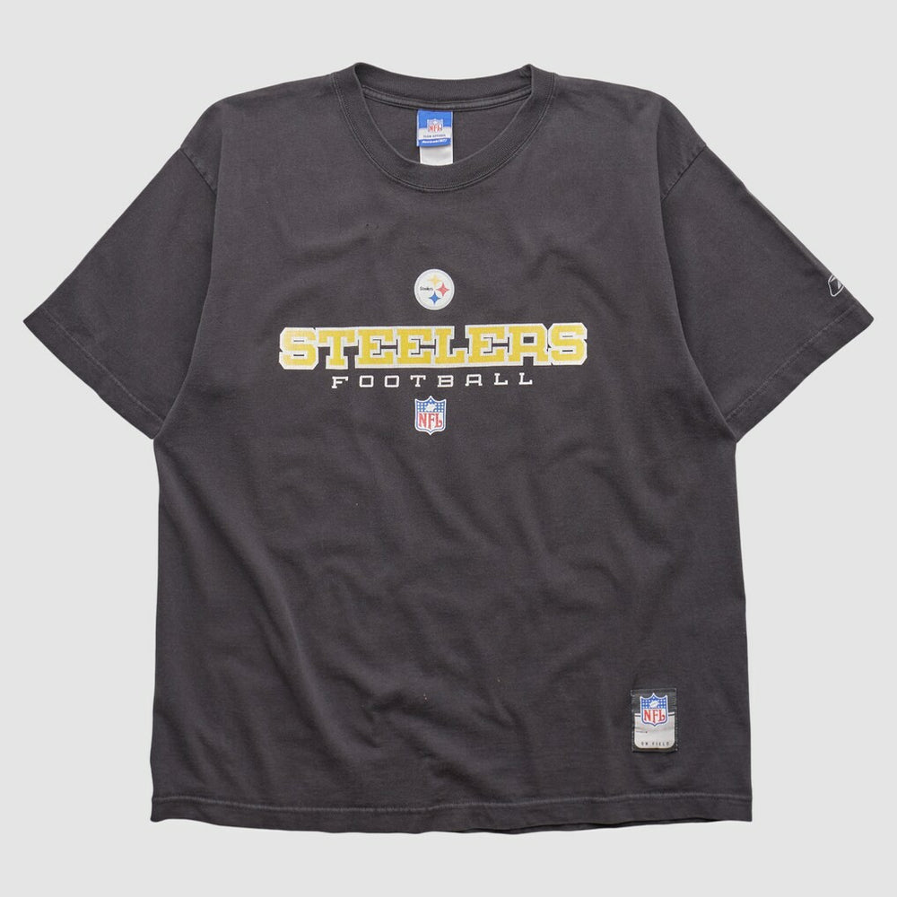 Pittsburgh Steelers Reebok 2000s T-shirt - Black Vintage - Fanatics