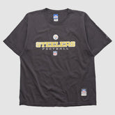 Pittsburgh Steelers Reebok 2000s T-shirt - Black Vintage - Fanatics