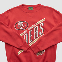 San Francisco 49ers Home Team Advantage 90s Pullover Sweatshirt - Red Vintage - Fanatics
