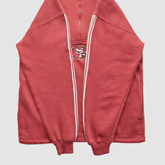 San Francisco 49ers NFL 2000s 1/4 Zip Sweatshirt - Red Vintage - Fanatics