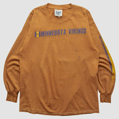 Minnesota Vikings Lee Apparel 2000s Long Sleeve T-shirt - Brown Vintage - Fanatics