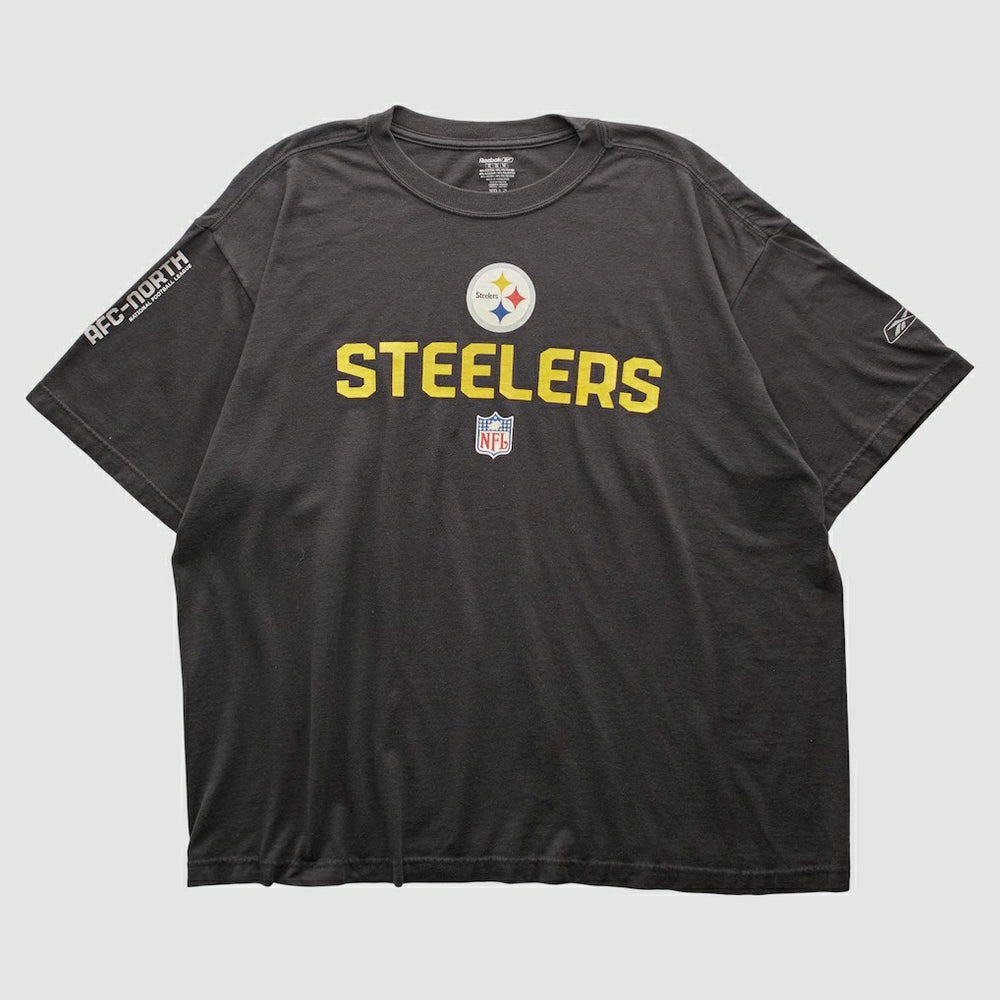 Pittsburgh Steelers Reebok 2000s T-shirt - Black Vintage - Fanatics
