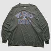 New England Patriots NFL 2010s Long Sleeve T-shirt - Dark Heather Gray Vintage - Fanatics