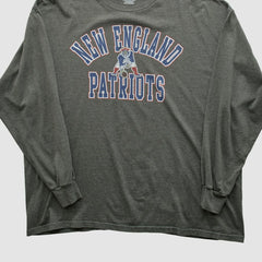 New England Patriots NFL 2010s Long Sleeve T-shirt - Dark Heather Gray Vintage - Fanatics