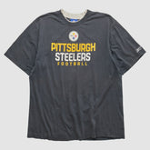 Pittsburgh Steelers Reebok 2000s T-shirt - Charcoal Vintage - Fanatics