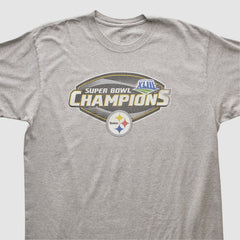 Pittsburgh Steelers Reebok 2009 T-shirt - Heather Gray Vintage - Fanatics