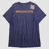 Denver Broncos Reebok 2010s T-shirt - Navy Vintage - Fanatics
