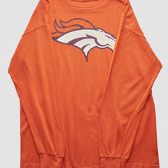 Denver Broncos NFL 2000s Long Sleeve T-shirt - Orange Vintage - Fanatics