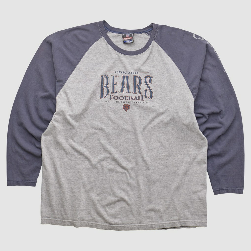 Chicago Bears NFL 2000s Long Sleeve T-shirt - Heather Gray Vintage - Fanatics