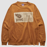 Tennessee Titans Champion 2000s Long Sleeve T-shirt - Brown Vintage - Fanatics