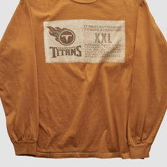 Tennessee Titans Champion 2000s Long Sleeve T-shirt - Brown Vintage - Fanatics