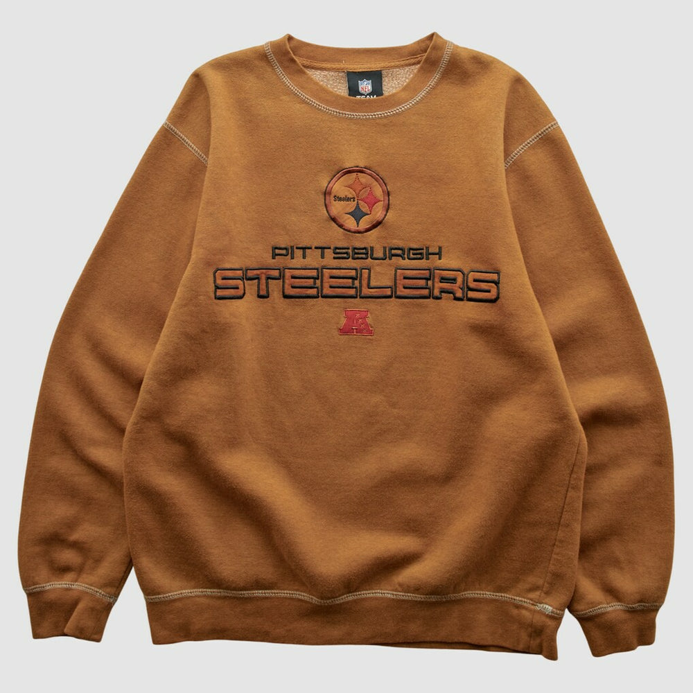 Pittsburgh Steelers Team Edition Apparel 2010s Pullover Sweatshirt - Brown Vintage - Fanatics