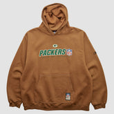 Green Bay Packers NFL 2000s Hooded Pullover Sweatshirt - Brown Vintage - Fanatics