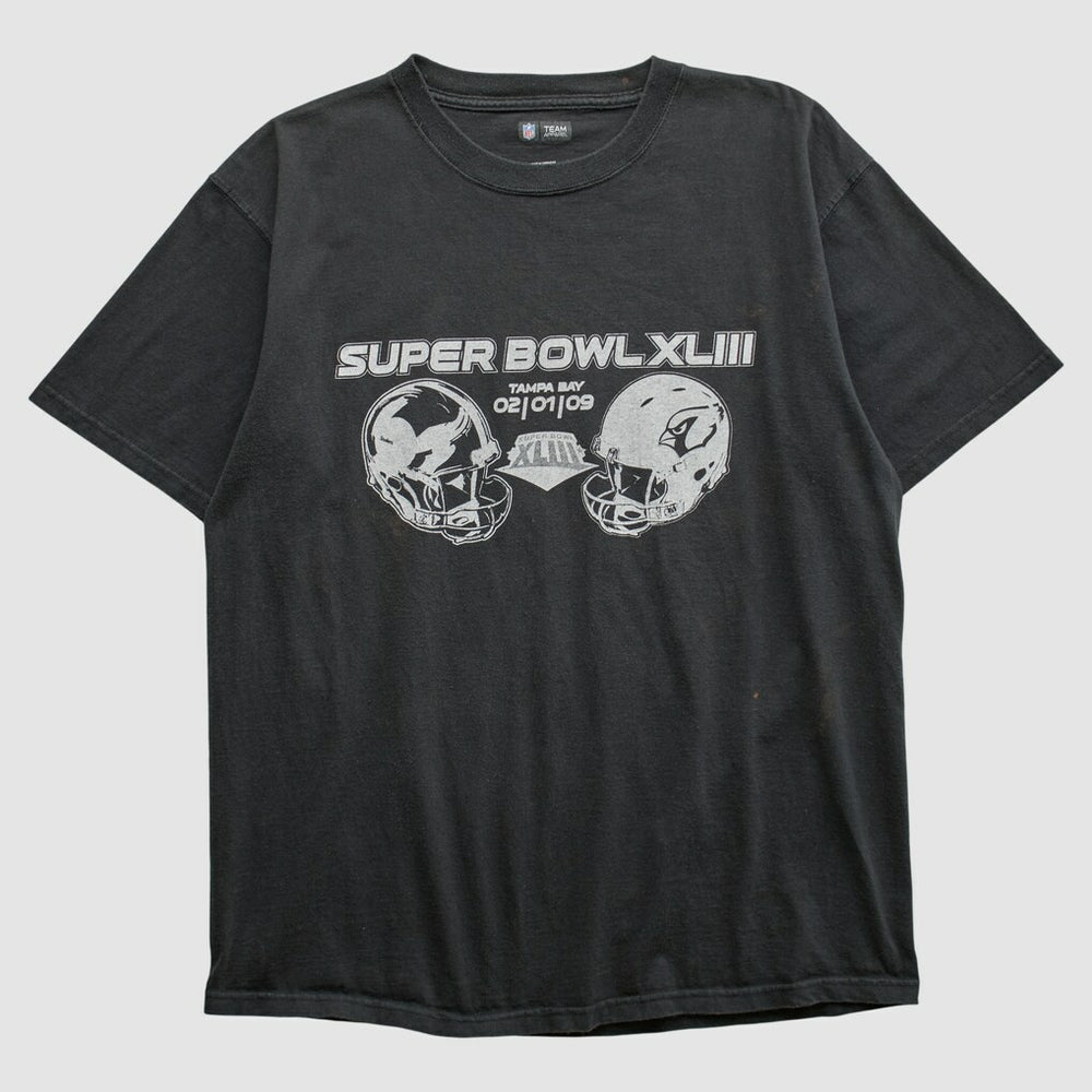 Superbowl XLIII NFL 2009 T-shirt - Black Vintage - Fanatics