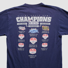New England Patriots Reebok 2000s Long Sleeve T-shirt - Navy Vintage - Fanatics
