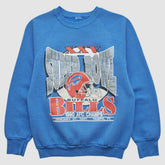 Buffalo Bills 1990 Pullover Sweatshirt - Blue Vintage - Fanatics