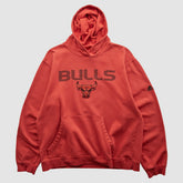 Adidas Chicago Bulls 2010s Hooded Pullover Sweatshirt Red Vintage