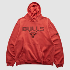 Adidas Chicago Bulls 2010s Hooded Pullover Sweatshirt Red Vintage