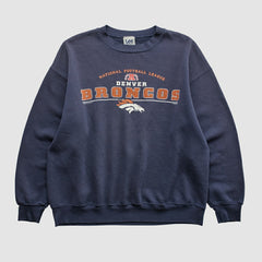 Denver Broncos Lee Apparel 2001 Pullover Sweatshirt - Navy Vintage - Fanatics