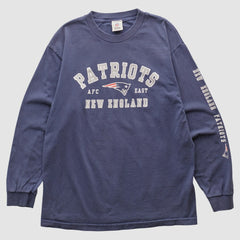New England Patriots NFL 2010s Long Sleeve T-shirt - Navy Vintage - Fanatics