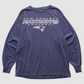 New England Patriots NFL 2000s Long Sleeve T-shirt - Navy Vintage - Fanatics