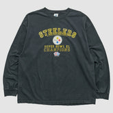 Pittsburgh Steelers Alstyle 2006 Long Sleeve T-shirt - Black Vintage - Fanatics