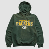 Green Bay Packers Reebok 2000s Hooded Pullover Sweatshirt - Green Vintage - Fanatics