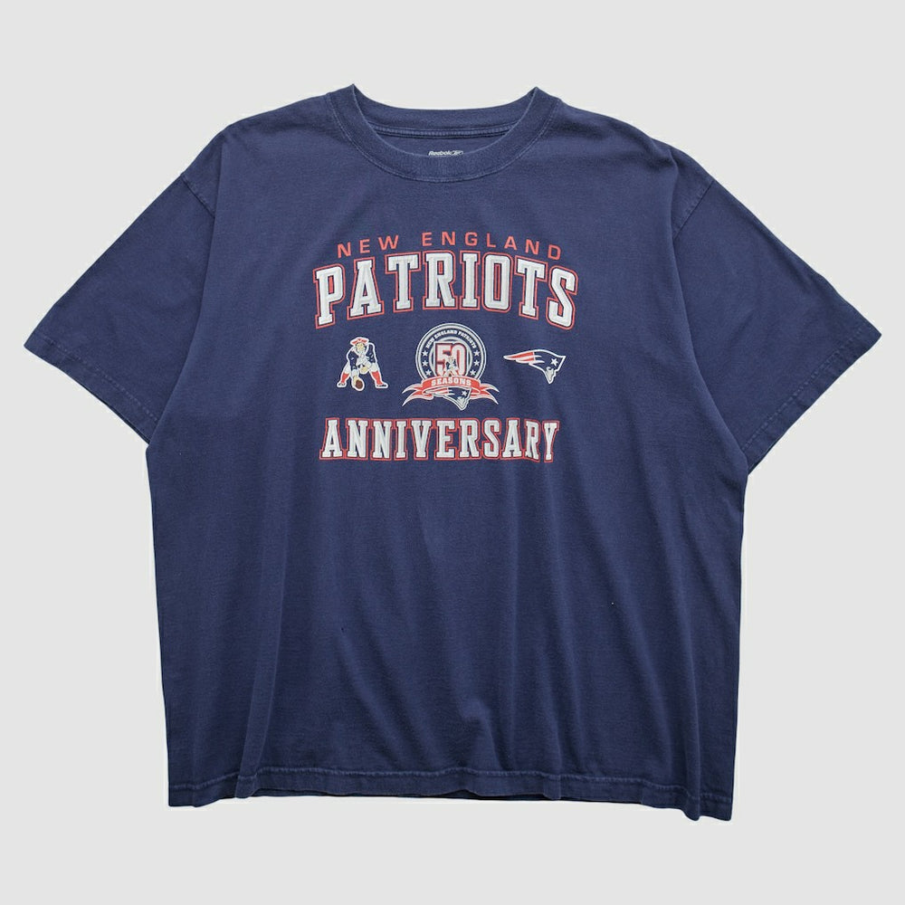 New England Patriots Reebok 2009 T-shirt - Navy Vintage - Fanatics