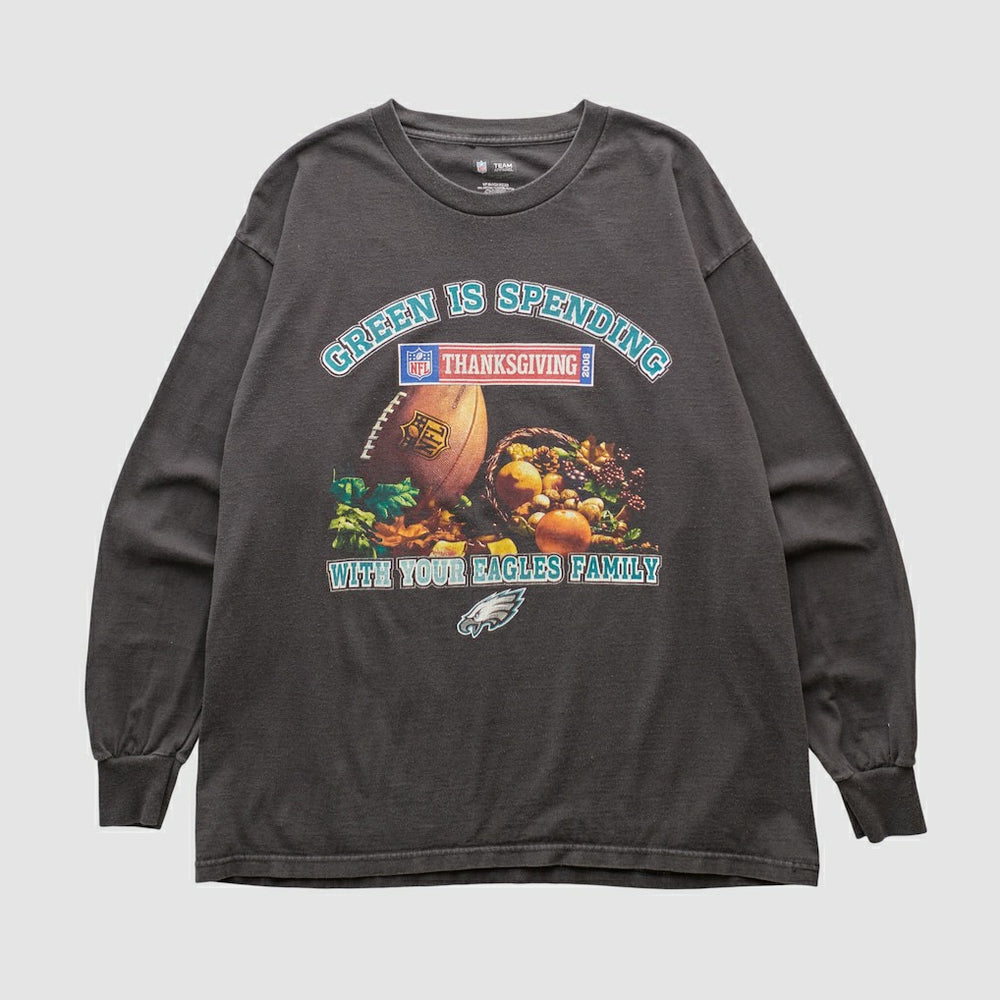 Philadelphia Eagles NFL 2008 Long Sleeve T-shirt - Charcoal Vintage - Fanatics