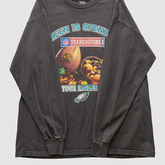 Philadelphia Eagles NFL 2008 Long Sleeve T-shirt - Charcoal Vintage - Fanatics