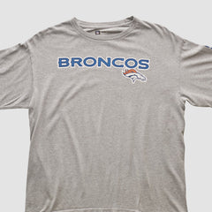 Denver Broncos NFL 2000s Long Sleeve T-shirt - Heather Gray Vintage - Fanatics
