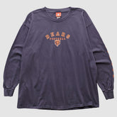 Chicago Bears NFL 2000s Long Sleeve T-shirt - Navy Vintage - Fanatics