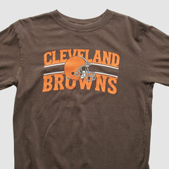 Cleveland Browns Reebok 2000s Long Sleeve T-shirt - Brown Vintage - Fanatics