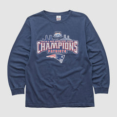 New England Patriots Alstyle 2005 Long Sleeve T-shirt - Navy Vintage - Fanatics