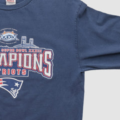 New England Patriots Alstyle 2005 Long Sleeve T-shirt - Navy Vintage - Fanatics