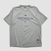New England Patriots Reebok 2000s T-shirt - Heather Gray Vintage - Fanatics