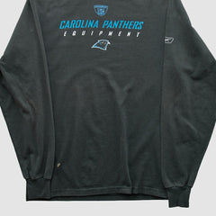 Carolina Panthers Reebok 2000s Long Sleeve T-shirt - Black Vintage - Fanatics